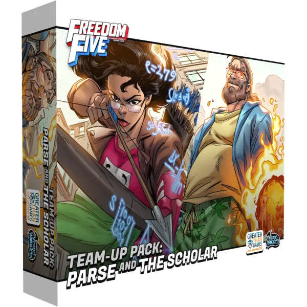 Freedom Five: A Sentinel Comics Board Game - Team-Up Pack: Parse and the Scholar