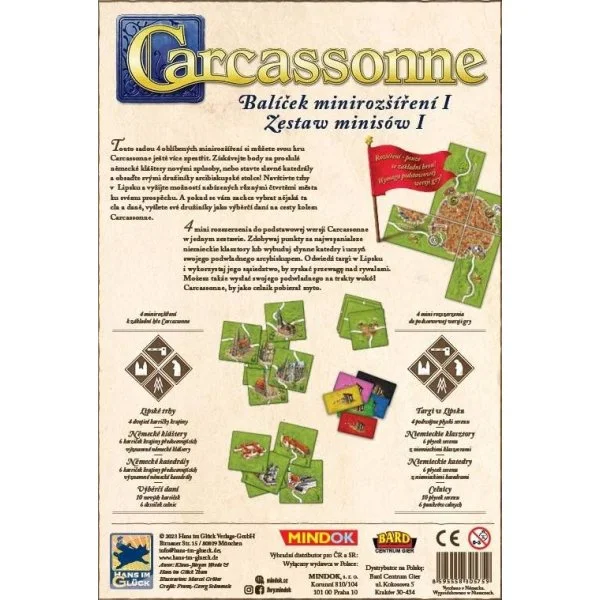 Mini Expansions Set 1 of the Carcassonne