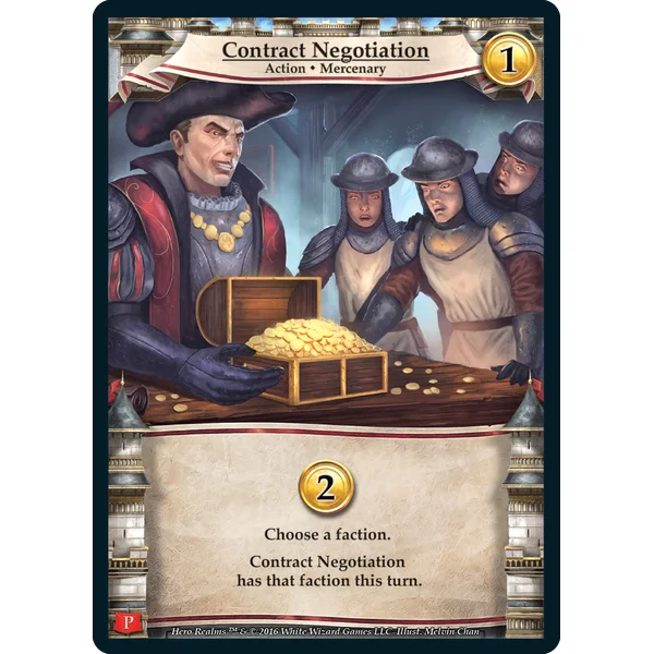 Hero Realms: Contract Negotiation Promo Card