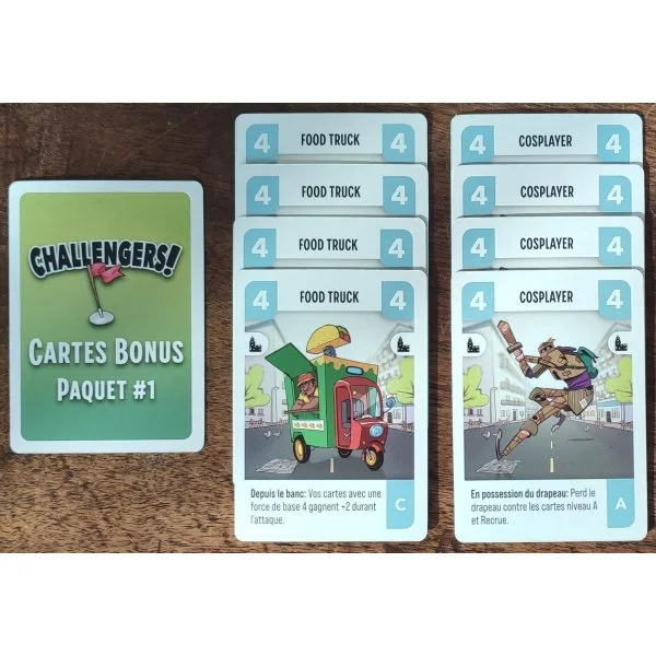 Challengers!: Cartes Bonus Paquet #1