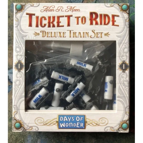 Ticket to Ride Promo Deluxe Train Set Milk Tankers