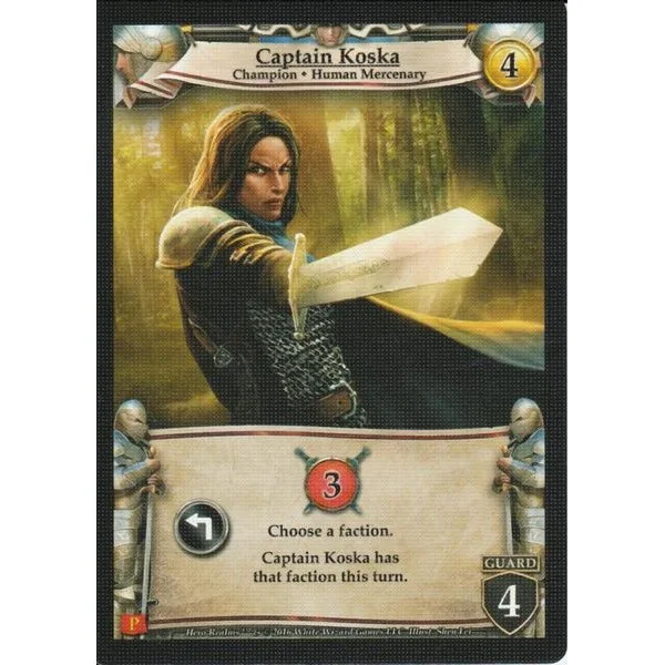 Hero Realms: Captain Koska Promo Card