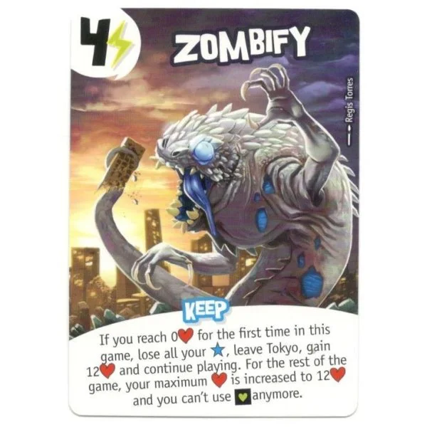 King of Tokyo: Zombify promo card
