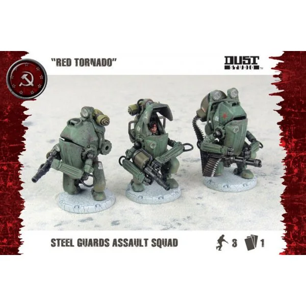 Dust Tactics: SSU Steel Guard Heavy Troop "Red Tornado"
