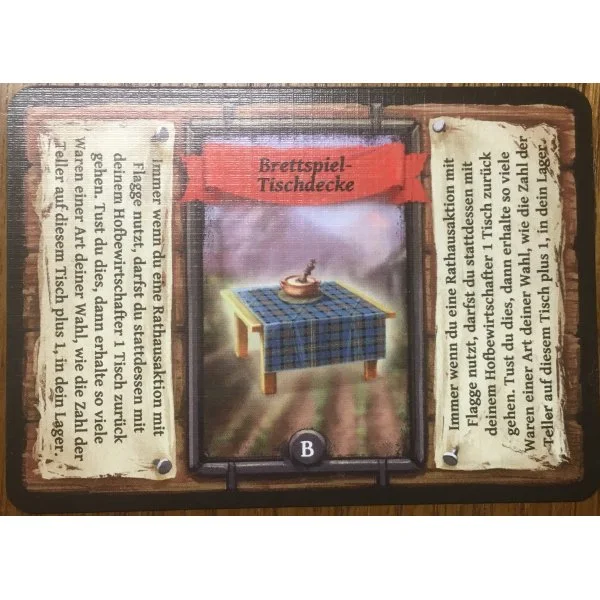 Reykholt: Brettspiel-Tischdecke Promokarte