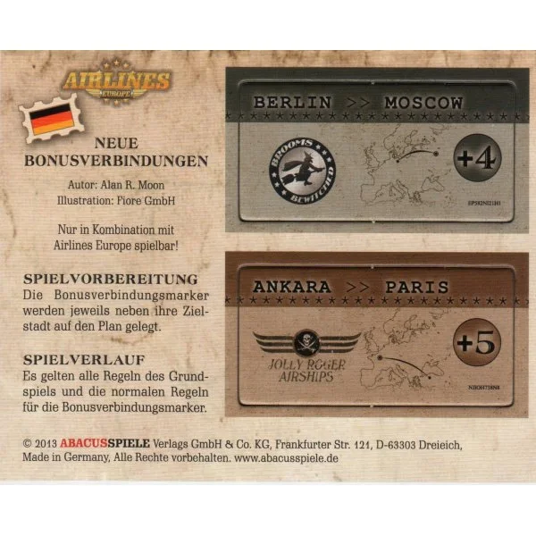 Airlines Europe: New Bonus Connections