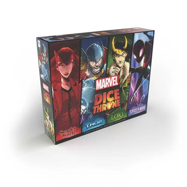 Dice Throne Marvel: Scarlet Witch v. Thor v. Loki v. Spider-Man (4-Hero)