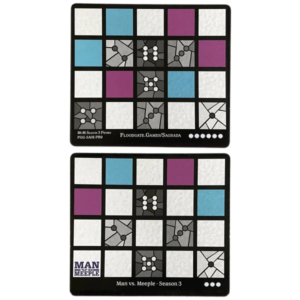 Sagrada: Promo 9 – Man Vs Meeple Window Pattern Season 3 Card