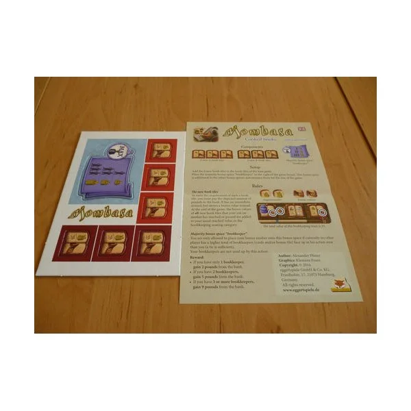 Mombasa: Cooked Books Mini Expansion