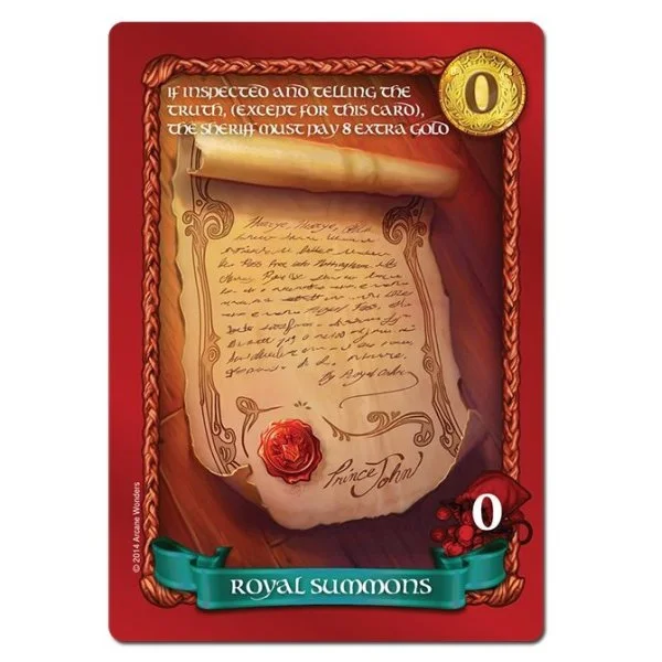 Sheriff of Nottingham: Royal Summons Promo Card