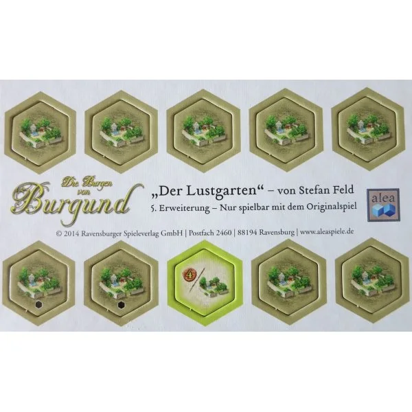 The Castles of Burgundy: 5th Expansion – Pleasure Garden