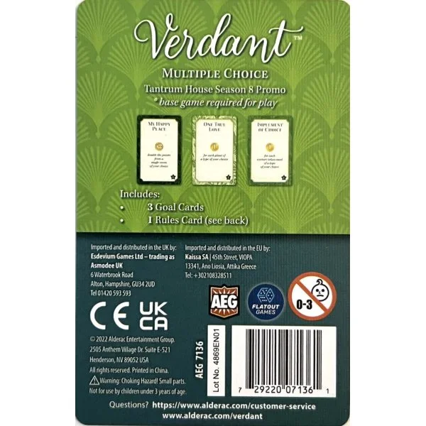 Verdant: Tantrum House Promo Cards