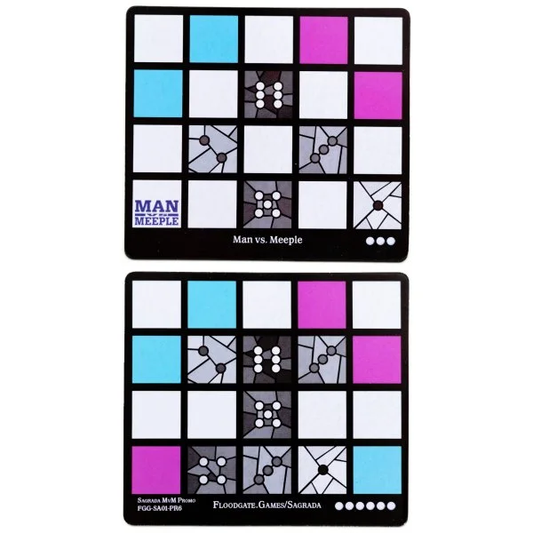 Sagrada: Promo 6 – Man Vs Meeple Window Pattern Card