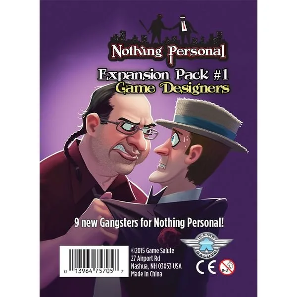Nothing Personal Expansion Pack #1: Game Designers
