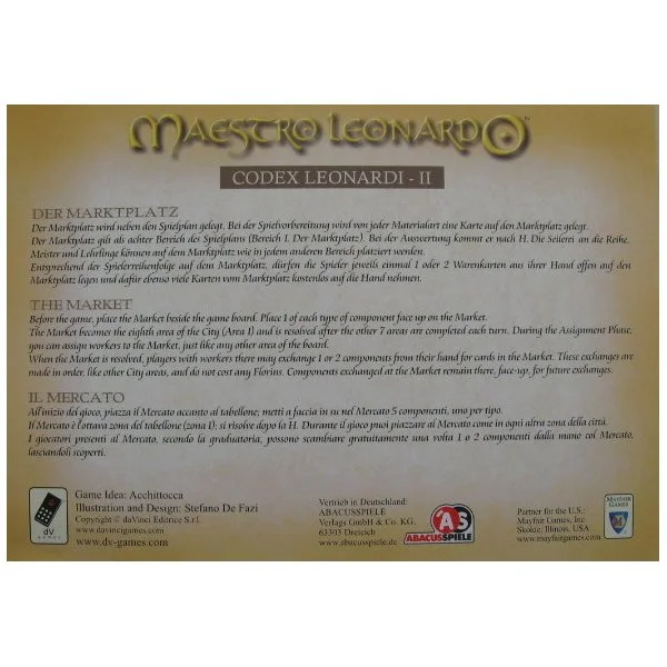 Maestro Leonardo: Codex Leonardi - II