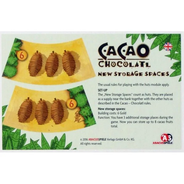 Cacao: Chocolatl – New Storage Spaces