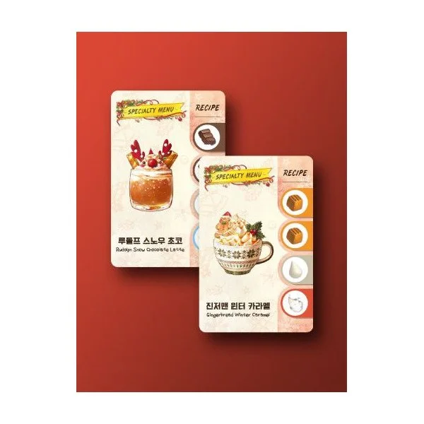 Coffee Rush: Christmas Promo Cards