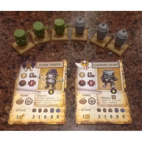 Rivet Wars: Clockwork Soldiers vs. Plague Troopers
