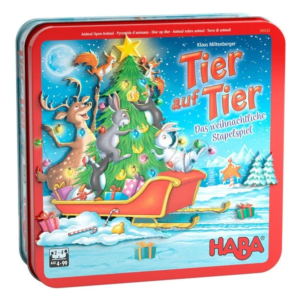 Tier auf Tier Das wiehnachtliche Stapelspiel
