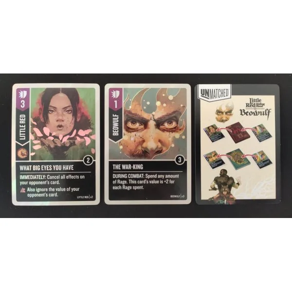 Unmatched: Little Red Riding Hood vs. Beowulf – Foil Cards