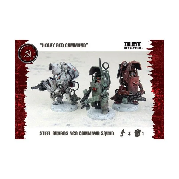 Dust Tactics: SSU Steel Guard NCO Command Squad «Heavy Red Command»
