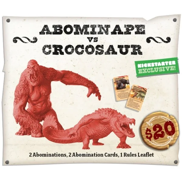 Zombicide: Undead or Alive – Abominape vs Crocosaur Abomination Pack