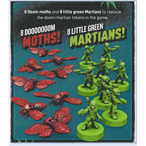 Unmatched Adventures: Tales to Amaze – Martian and Doom deluxe tokens
