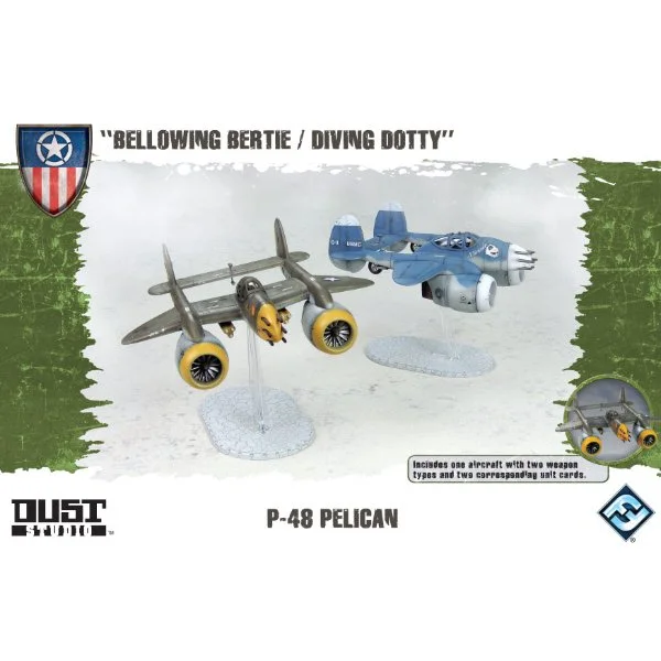 Dust Tactics: Allies - P-48 Pelican (Bellowing Bertie/Diving Dooty)